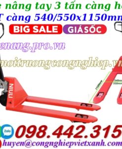 Xe nâng tay 3 tấn càng hẹp AC30S Niuli