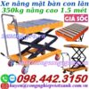 Xe nâng bàn con lăn 350kg nâng cao 1.5 mét WAL35