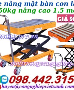 Xe nâng bàn con lăn 350kg nâng cao 1.5 mét WAL35