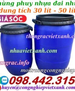 Thùng phuy nhựa có đai nhựa