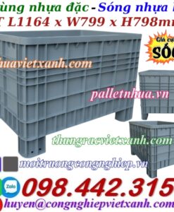 Thùng nhựa bít HS039