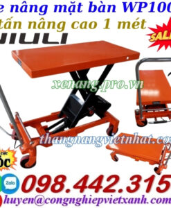 Xe nâng mặt bàn 1 tấn nâng cao 1 mét WP1000 NIULI