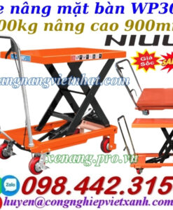 Xe nâng mặt bàn 300kg nâng cao 900mm WP300 NIULI