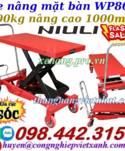 Xe nâng mặt bàn 800kg nâng cao 1 mét WP800 NIULI