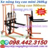 Xe nâng tay cao mini 260kg nâng cao 0.9 mét