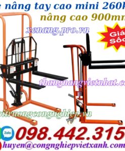 Xe nâng tay cao mini 260kg nâng cao 0.9 mét