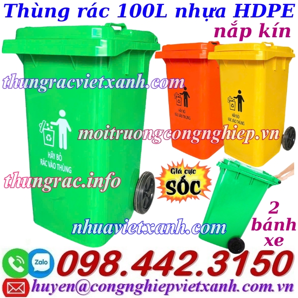 thung-rac-100l-nhua-hdpe-nap-kin-2-banh-xe